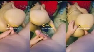 مصرية ملبناية زي القشطة نايمة وفاتحة كسها وطيزها وزوجها بيفشخ فيها من الخلف - سكس مصري